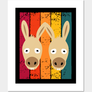 Colourful Donkey Posters and Art